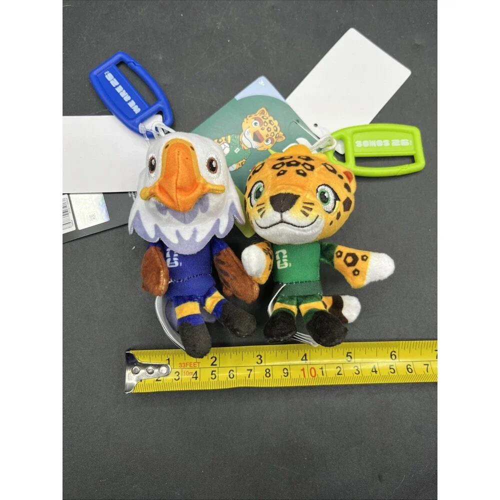FIFA World Cup 2026 Plush Mascot Lot of 2 Jazwares Clutch Zayu USA Mexico NWT